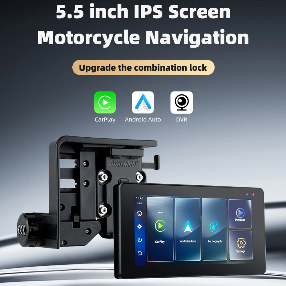EKIY Wireless CarPlay Android Auto Portable Motorcycle Digital Dashboard Navigation Screen Special For BMW R1200GS R1250GS ADV - Image 2