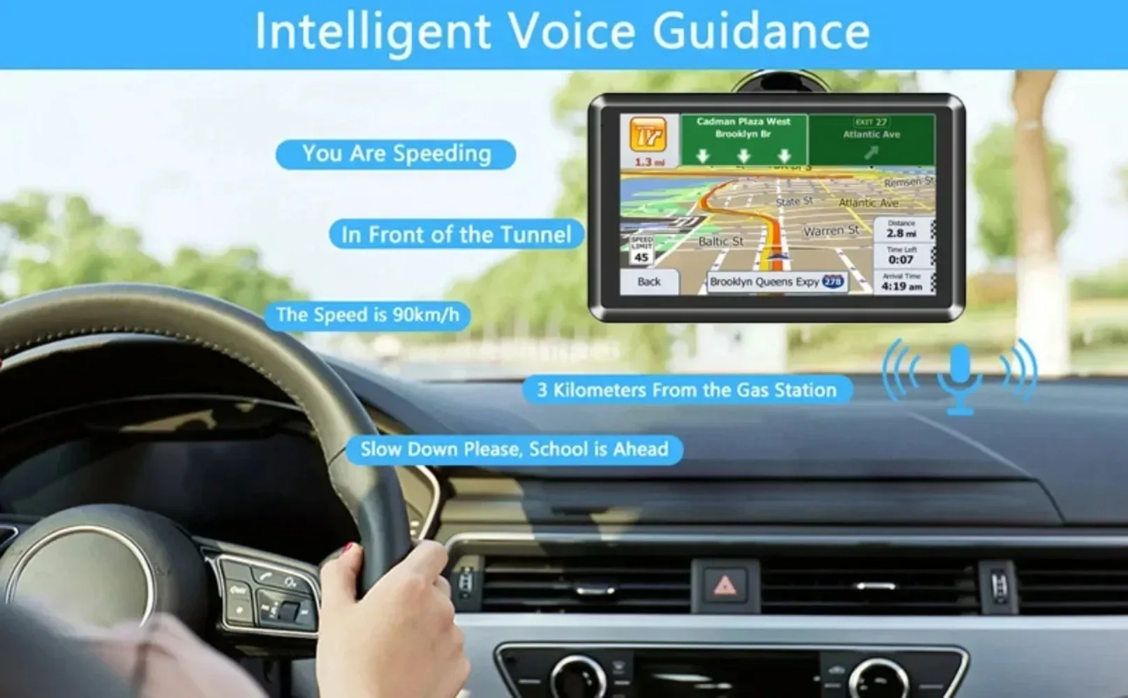 Car GPS Navigation X20-1 Q5-1 5“ 7 "8G + 256M Multi-functional Touch Screen High Definition 8G for Cars and Trucks MP3 MP4 - Image 5