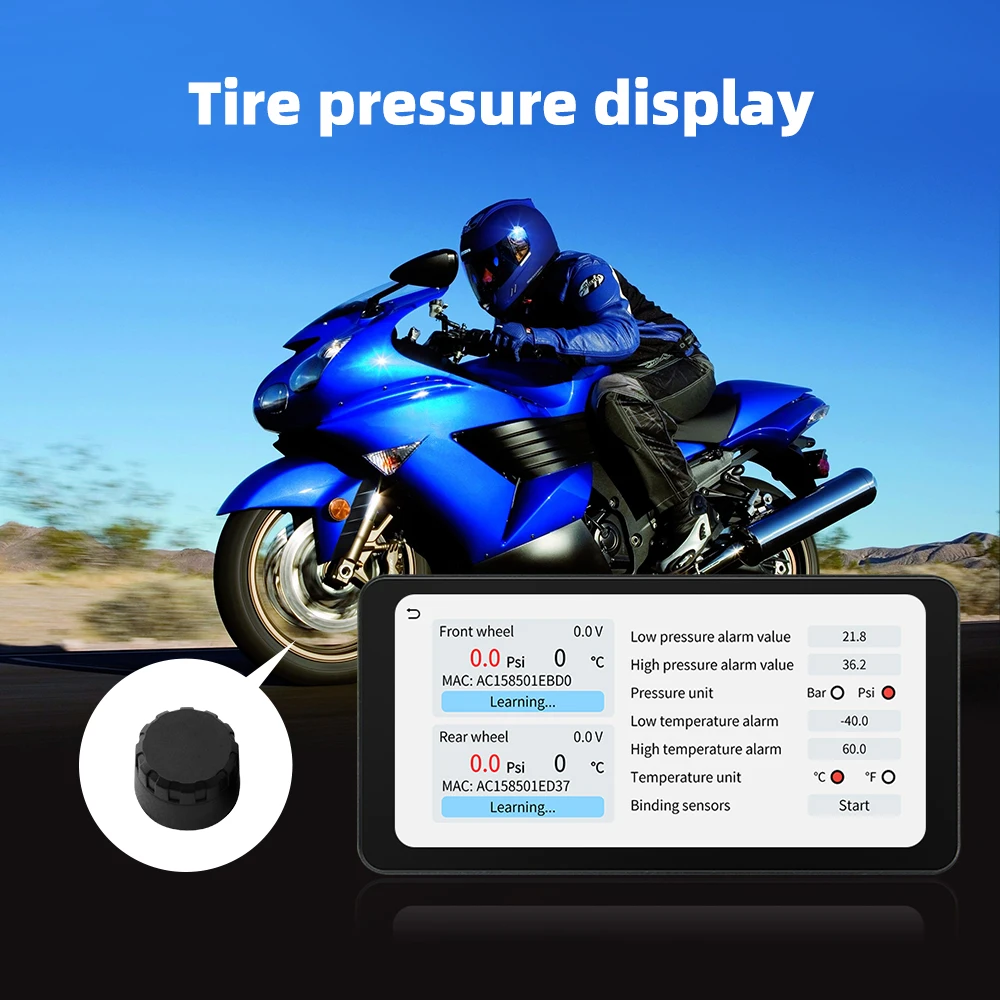 EKIY L300 Motorcycle CarPlay GPS 6.3inch Wireless Android Auto Airplay Screen Portable Motorcycle Monitor Optional DVR TPMS - Image 3